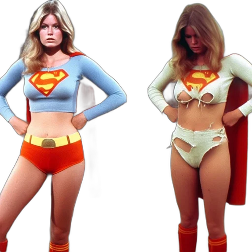 comic book art, concept art, 3d render, side-by-side transparent PNG cut-out