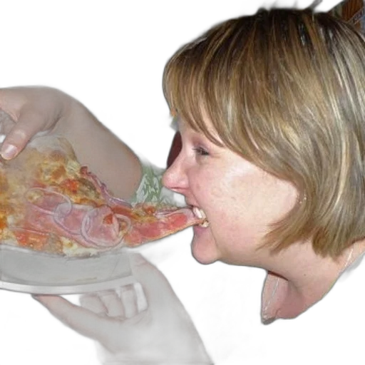 food, face, mask, photorealistic transparent PNG cut-out
