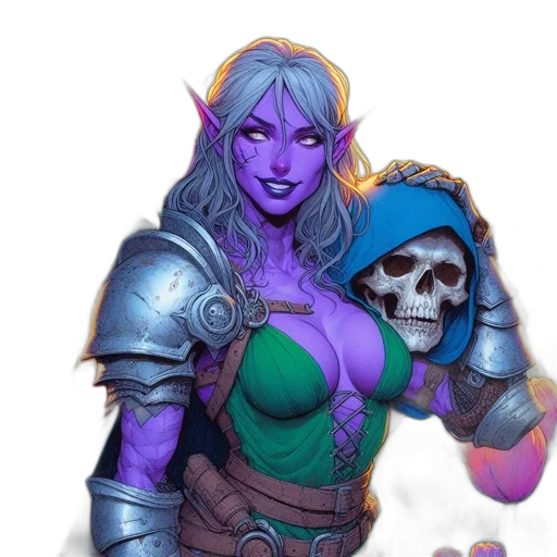 fantasy art, concept art, pixel art, comic book art transparent PNG cut-out
