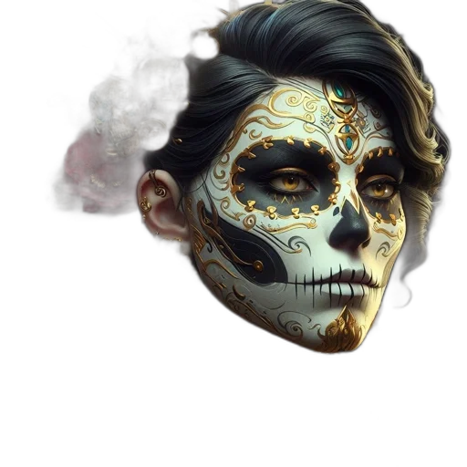 mask, face, concept art, fantasy art transparent PNG cut-out