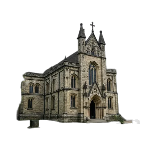 building, crown, 3d render, photorealistic transparent PNG cut-out