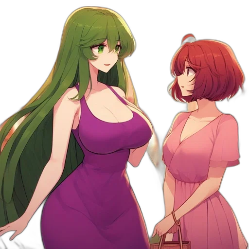 dress, concept art, anime, pixel art transparent PNG cut-out