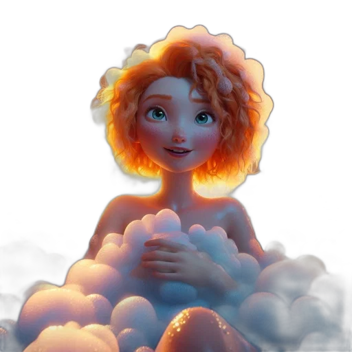 crown, dress, face, fantasy art transparent PNG cut-out