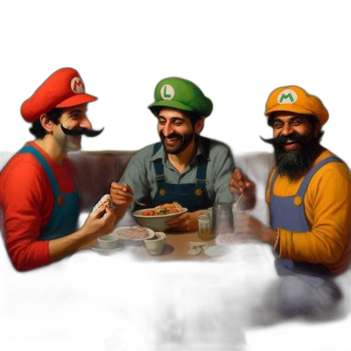 hat, food, mask, concept art transparent PNG cut-out
