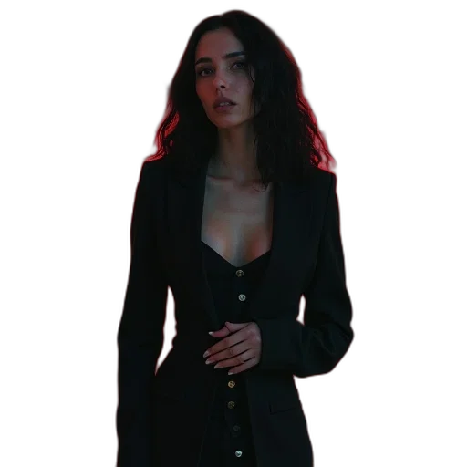 jacket, dress, staff, jewelry transparent PNG cut-out