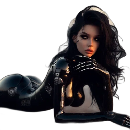 robot, concept art, fantasy art, photorealistic transparent PNG cut-out