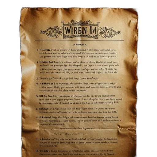 weapon, old, document, title transparent PNG cut-out