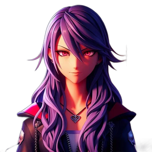 face, jacket, hair, crown transparent PNG cut-out