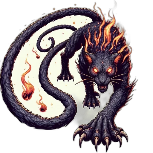 dragon, creature, staff, animal transparent PNG cut-out