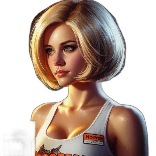 face, dress, hair, robot transparent PNG cut-out