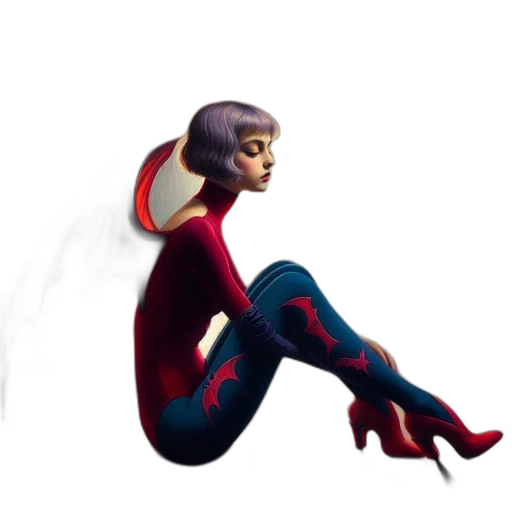 mask, concept art, comic book art, 3d render transparent PNG cut-out