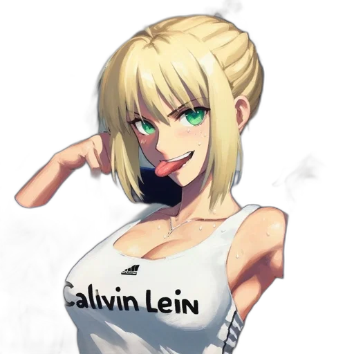 dress, weapon, staff, hair transparent PNG cut-out