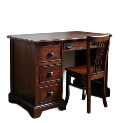 furniture, 3d render, photorealistic, dark transparent PNG cut-out