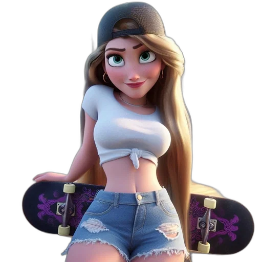 hat, dress, cartoon, 3d render transparent PNG cut-out