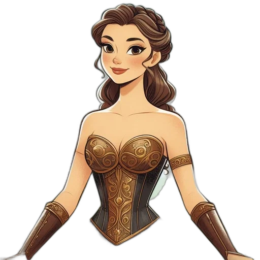 dress, crown, fantasy art, pixel art transparent PNG cut-out