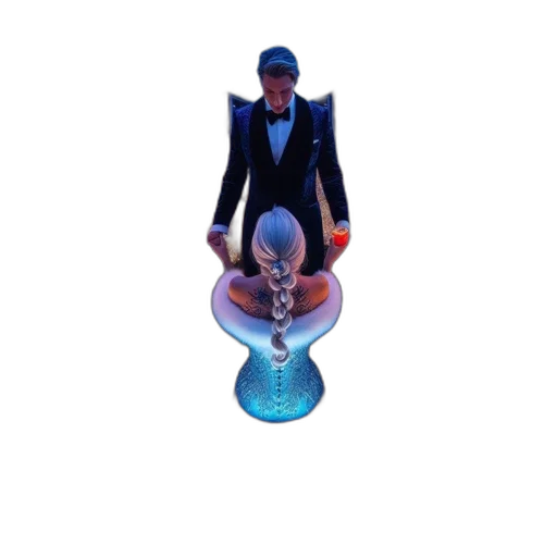 staff, umbrella, jacket, hat transparent PNG cut-out