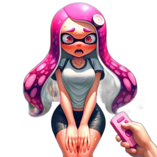 dress, weapon, hair, mask transparent PNG cut-out