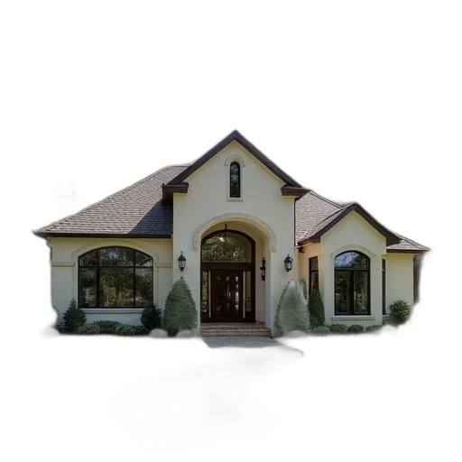 building, 3d render, photorealistic, single transparent PNG cut-out