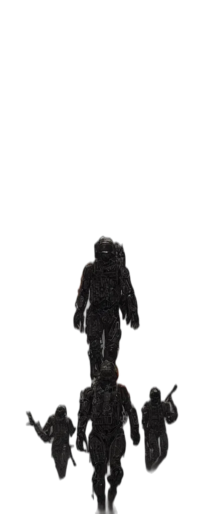 creature, robot, mask, jacket transparent PNG cut-out