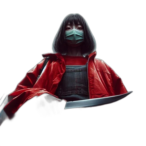 mask, jacket, sword, robot transparent PNG cut-out