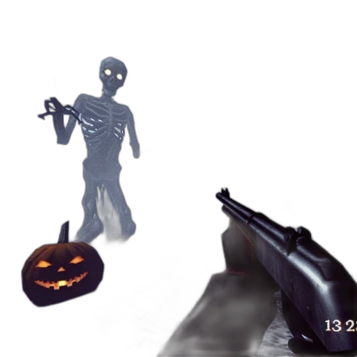 weapon, robot, creature, staff transparent PNG cut-out