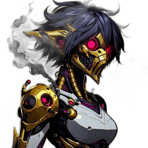 mask, robot, weapon, face transparent PNG cut-out