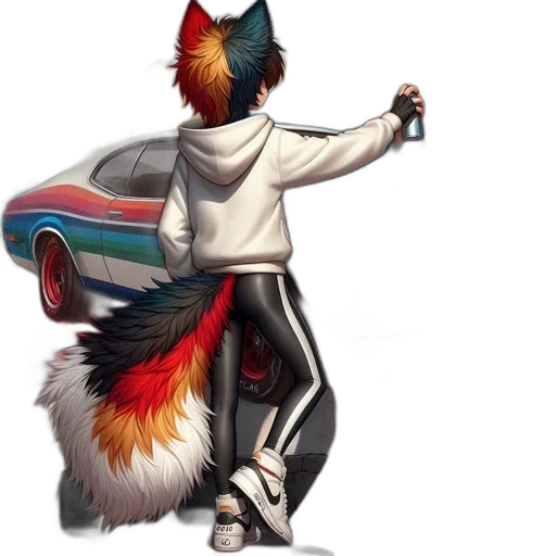 jacket, staff, animal, hair transparent PNG cut-out