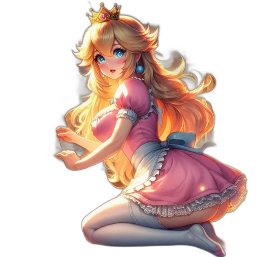dress, crown, staff, dragon transparent PNG cut-out