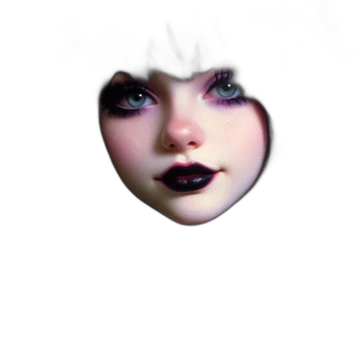 face, creature, mask, hair transparent PNG cut-out