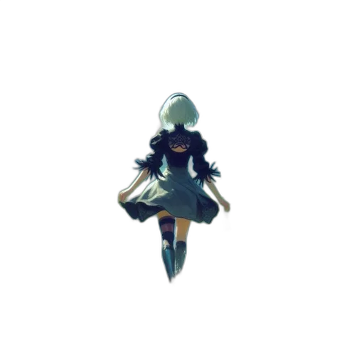 staff, robot, dress, weapon transparent PNG cut-out