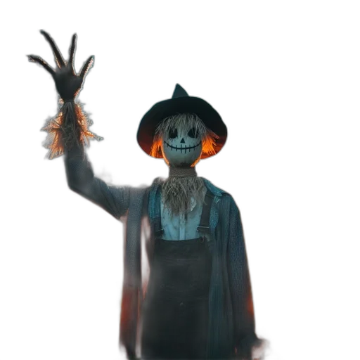 mask, staff, hat, creature transparent PNG cut-out