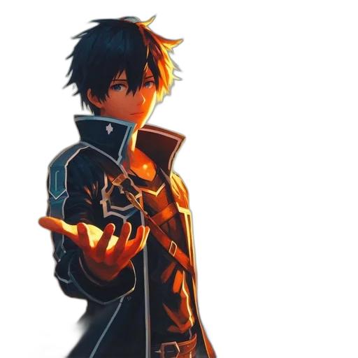 jacket, sword, weapon, staff transparent PNG cut-out