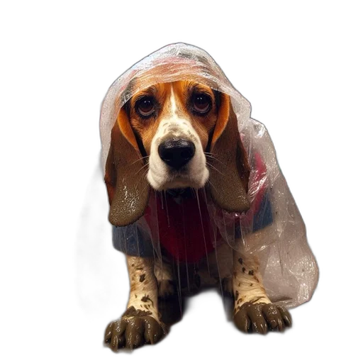 umbrella, animal, jacket, creature transparent PNG cut-out