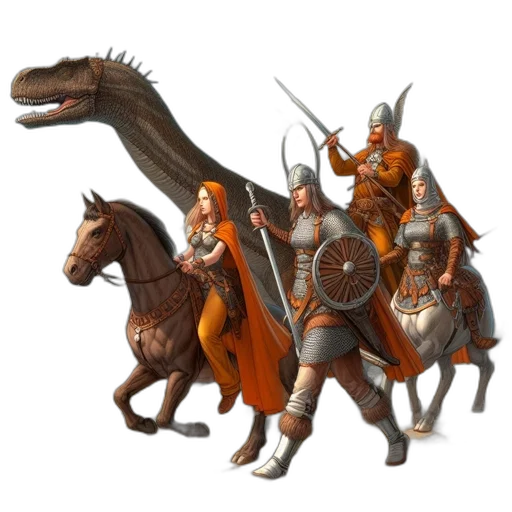 dragon, sword, staff, fantasy art transparent PNG cut-out