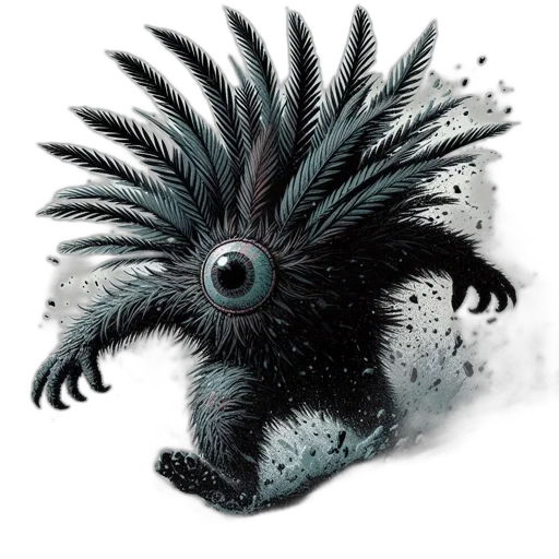 creature, hair, dragon, animal transparent PNG cut-out