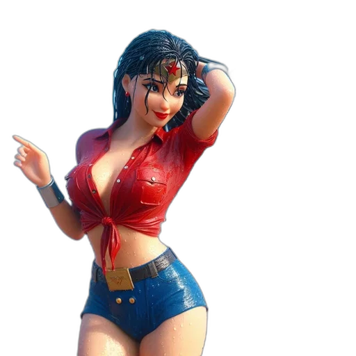 dress, concept art, 3d render, comic book art transparent PNG cut-out