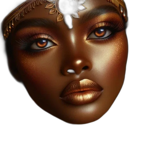 face, mask, crown, jewelry transparent PNG cut-out