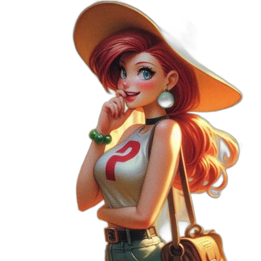 hat, staff, concept art, cartoon transparent PNG cut-out