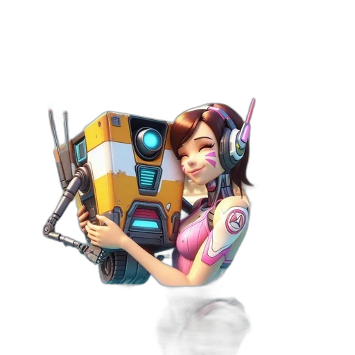 robot, weapon, jacket, staff transparent PNG cut-out