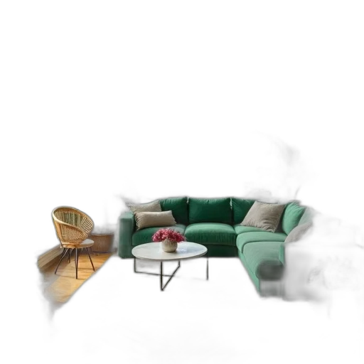 furniture, umbrella, staff, 3d render transparent PNG cut-out