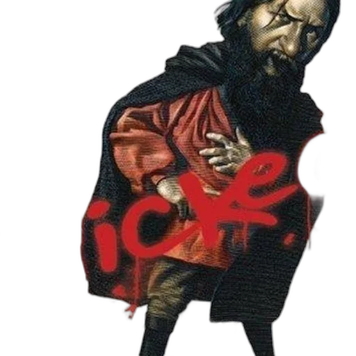jacket, staff, concept art, comic book art transparent PNG cut-out