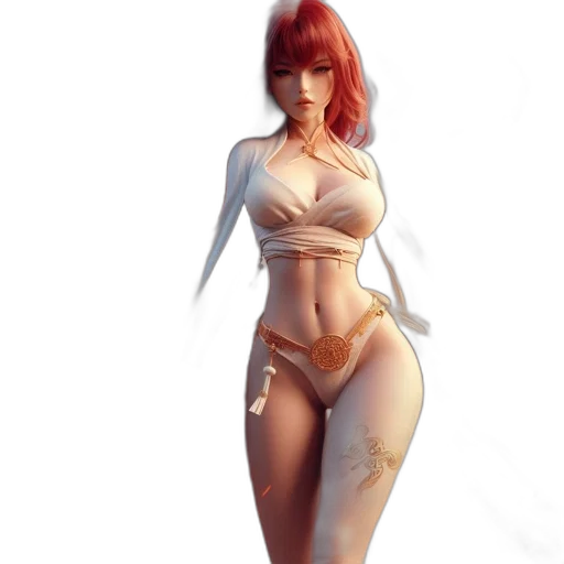 dress, 3d render, concept art, fantasy art transparent PNG cut-out