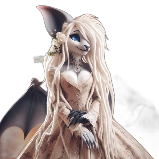 dress, dragon, staff, mask transparent PNG cut-out