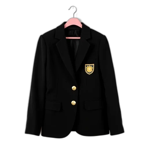 jacket, black, blazer, gold transparent PNG cut-out