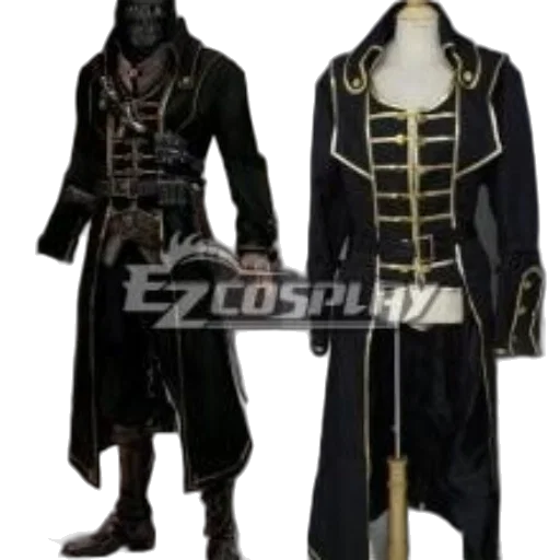 jacket, concept art, fantasy art, black transparent PNG cut-out