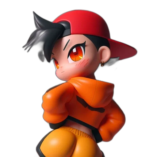 hat, jacket, staff, 3d render transparent PNG cut-out