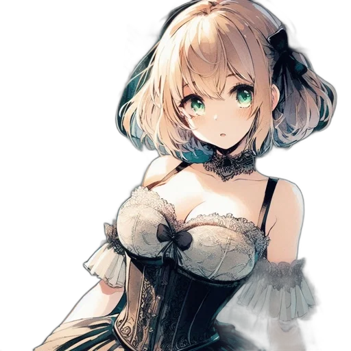 dress, staff, weapon, robot transparent PNG cut-out