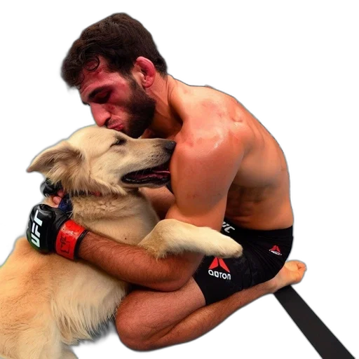 animal, bearded, mma, fighter transparent PNG cut-out