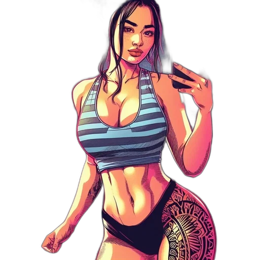 dress, cartoon, fantasy art, comic book art transparent PNG cut-out