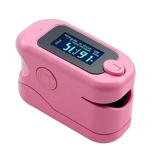 pink, pulse, oximeter, digital transparent PNG cut-out